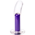 Clear Acrylic Vibrating Deep-Spot Butt Plug - 4.5 Inch