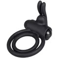 Double Trouble Silicone Vibrating Rabbit Cock Ring