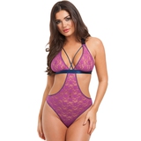 Lovehoney Free Spirit Pink Lace Cut-Out Strappy Body