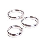 Steel Cock Ring Set with 3 Pieces
