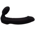 Horny Harmony Black Strapless Strap-On - 7.5 Inch