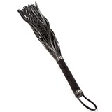 Black Velvet & Leatherette Flogger