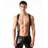Men’s Gridlock Black Leather and Mesh Harness
