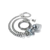 Nixie Metal Butt Plug and Handcuff Set
