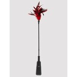 Sex & Mischief 2-in-1 Feather Tickler Riding Crop - Red