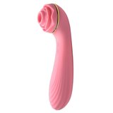 Passion Petals Silicone Suction Rose Vibrator - Pink
