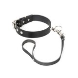 Leather Knocker Collar with Leash