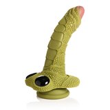 Creature Cocks - Swamp Monster - Green Scaly Silicone Dildo