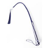 Black & White Braided Leather Hunter Whip