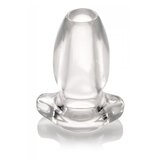 Peephole Clear Hollow Anal Plug - Small