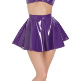 PVC Purple Skater Skirt