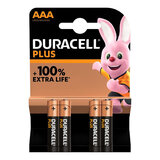 Duracell Plus AAA Batteries MN2400 4 x Battery Pack