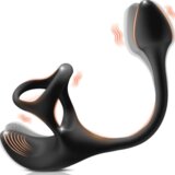 Zenith -   Spherical Vibrating Anal Plug with Penis Rings