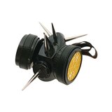 Black Cyber Mask With 2 Inch Spikes
