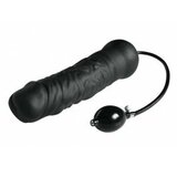 Master Series Leviathan Giant Inflatable Silicone Dildo with Internal Core - 13 inches - Black