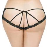 Oh La La Cheri Plus Size Red and Black Cage-Back Knickers