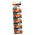 AG13 LR44 Button Cell Batteries Strip of 10