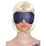 Distressed Grey Leather Blindfold - One Size