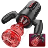 Wine  Beauty Handle Design 9 Thrusting  Rotating 9 Suction male sex toys
