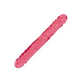Crystal Jellies® 12" Jr. Double Dong - Pink