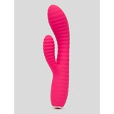 Lovehoney Ripple Rabbit Rechargeable Silicone Ribbed Rabbit Vibrator - Pink