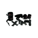 Bed Buckler Tether and Cuff Restraint System - Microfiber Midnight