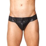 Black Leather Jock Strap - L