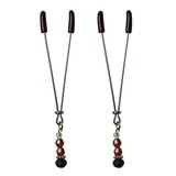 Ruby Black Nipple Clips