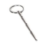 Long Metal Penis Plug With Pull Ring