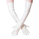 PVC Long Gloves in White