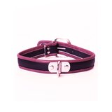 Black & Red Leather Collar