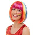 Raunchy Rainbow Fringed Bob Wig