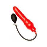 Stretch No.4 Solid Inflatable Dildo - Red