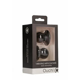 Vibrating Nipple Suckers - Black