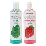 Oralove Dynamic Duo Lickable Lubes - Strawberry and Mint