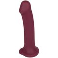 Love Sucks Burgundy Deep-Spot Suction Dildo - SMALL