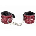 Savage Love Faux Croc Leather Handcuffs