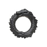 Black Caiman Silicone Cock Ring