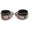 Shadow Grip Gunmetal Faux Leather Handcuffs