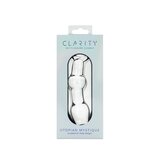 Clarity Utopian Mystique Ribbed Glass Anal Dildo: 5.2 Inch Ribbed Comfort for Anal Exploration