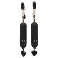 Hot Crush Black Vibrating Nipple Clamps