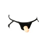 Everlaster Stud Harness with Dildo - Vanilla