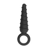 No. 60 - Dildo With Metal Ring - Black