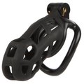 The Warden Black Plastic Chastity Cage