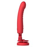 Lovense Mission 2 Touch Sensitive App Control Vibrating Dildo with Suction Cup - Red