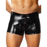 Male Power Liquid Onyx PU-Coated Pouch Short