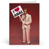 I Love Anal Adult Greetings Card