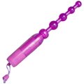Velocity Orbs Purple Glitter Vibrating Anal Beads