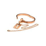 Cuffed Locking Bracelet and Key Necklace