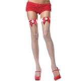 Leg Avenue White Fishnet Nurse Costume Stockings